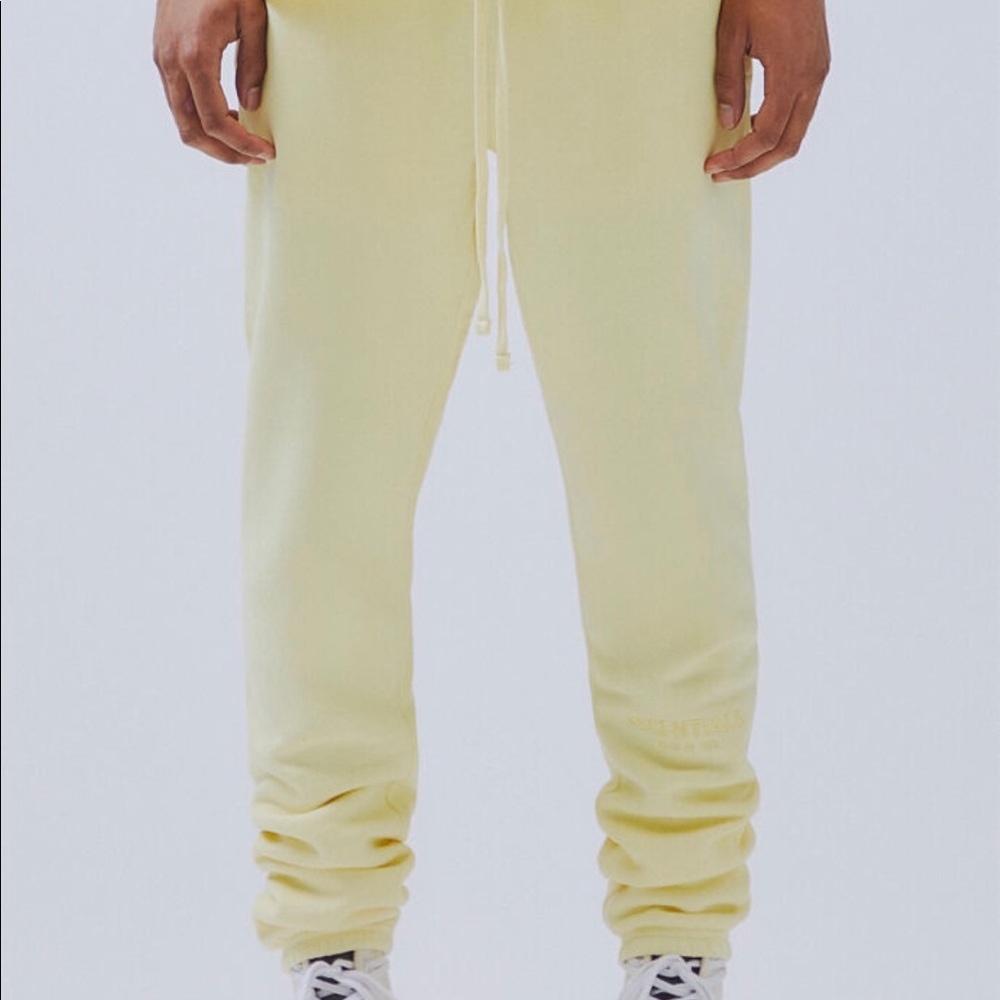 Fear of God Essentials Lemonade Yellow Sweatpants